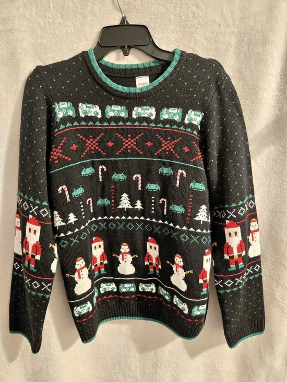 Holiday Time Gamer Pixel Ugly Christmas Sweater